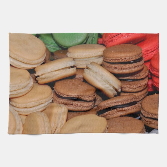 Paño De Cocina Galletas de sándwich coloridas (Horizontal)