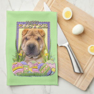Paño De Cocina Galletas del huevo de Pascua - Shar Pei