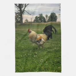 Paño De Cocina Gallo Pollo en la Granja