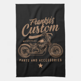 Paño De Cocina Garaje de motocicletas Bobber personalizadas para 