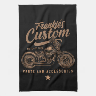 Paño De Cocina Garaje de motocicletas Bobber personalizadas para 