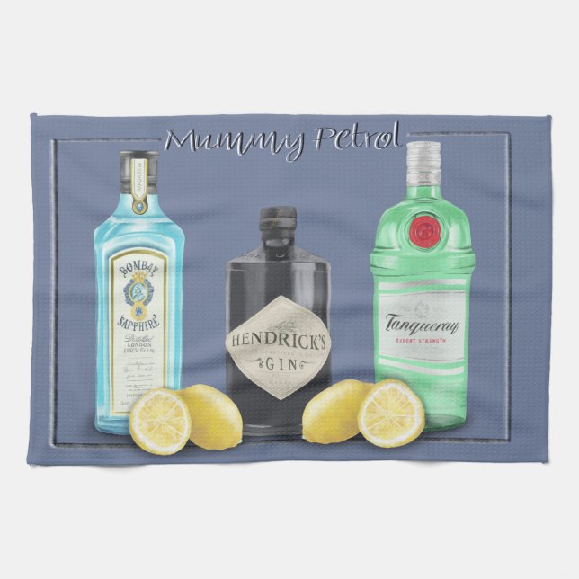 Paño De Cocina Gasolina de la momia (Horizontal)