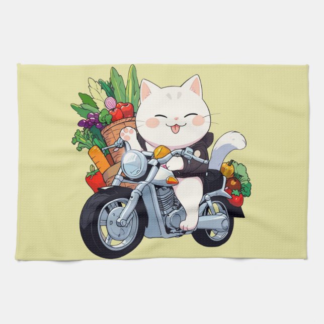 Paño De Cocina Gatito saludable (Horizontal)