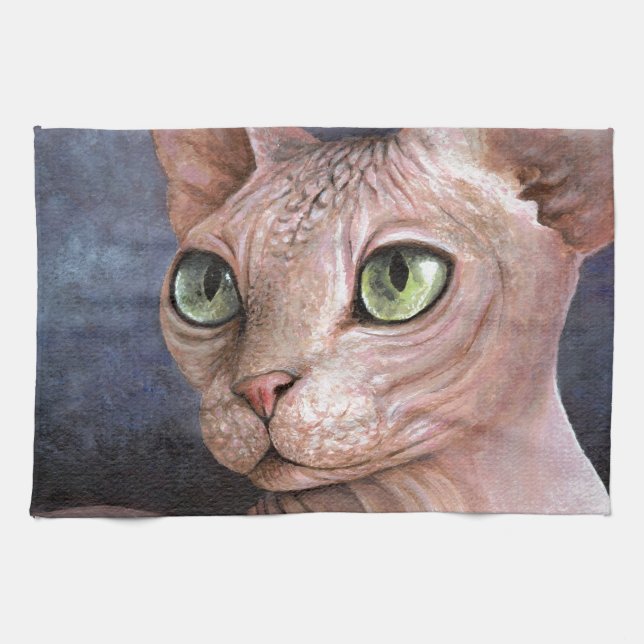 Paño De Cocina Gato 578 Sphynx (Horizontal)