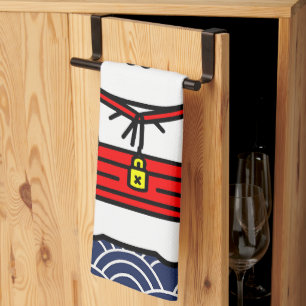 Paño De Cocina Gato afortunado japonés o Maneki-Neko