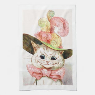 Paño De Cocina Gato con un gorra, Louis Wain