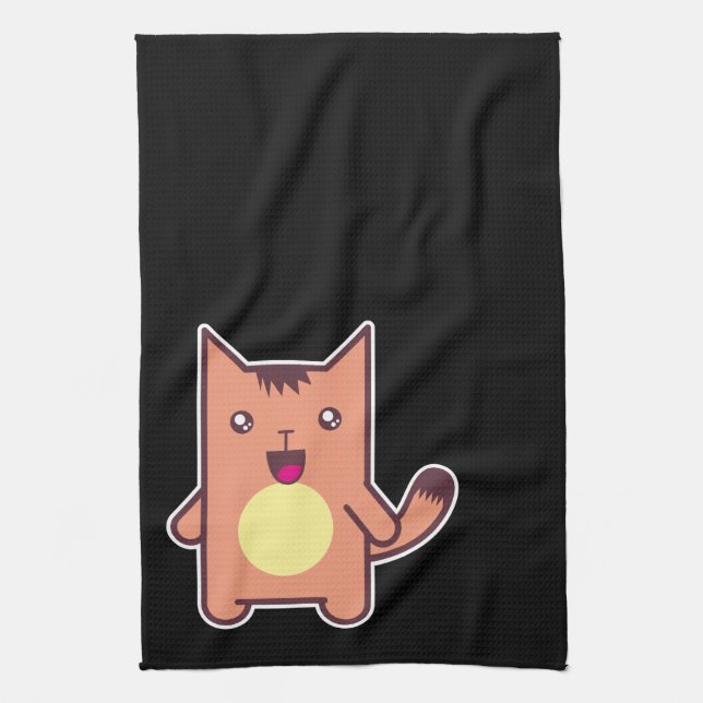 Paño De Cocina Gato de Kawaii (Vertical)