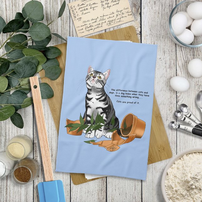 Paño De Cocina Gato de malversación de planta (Subido por el creador)