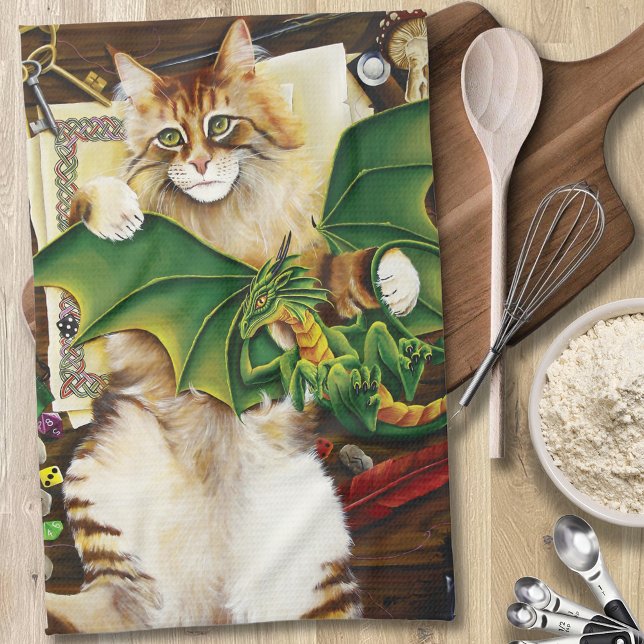 Paño De Cocina Gato del Dragon Gaming Top (Subido por el creador)