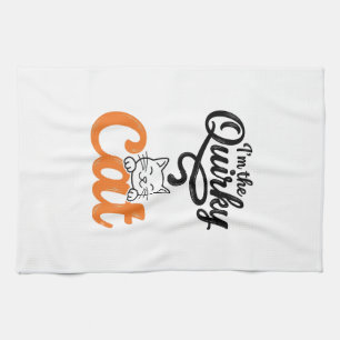 Paño De Cocina Gato extravagante grabado vintage diseño amante de