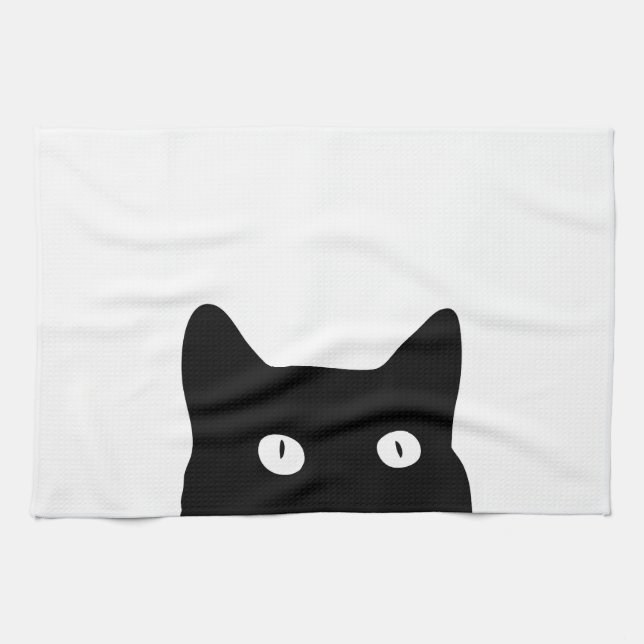 Paño De Cocina Gato negro (Horizontal)