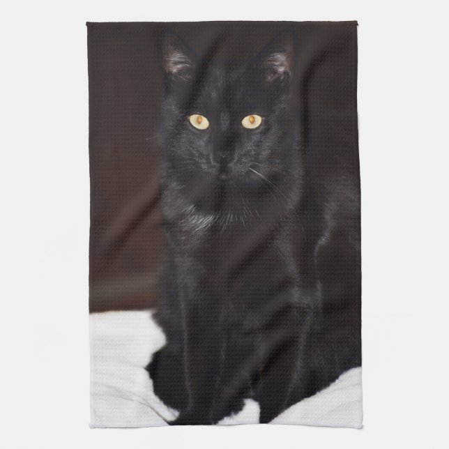 Paño De Cocina Gato negro (Vertical)