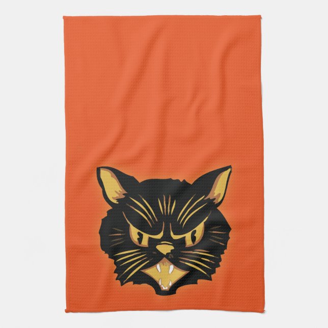 Paño De Cocina Gato negro (Vertical)