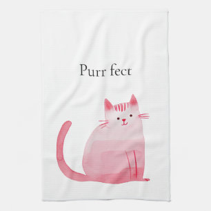 Paño De Cocina Gato Pink Purrfect