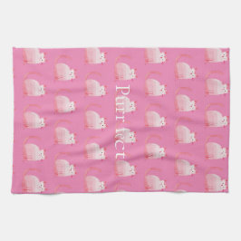 Paño De Cocina Gato Pink Purrfect