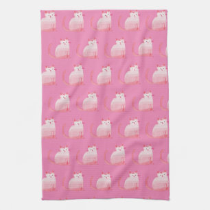 Paño De Cocina Gato Pink Purrfect