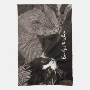 Paño De Cocina Gatos de Yin Yang