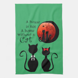 Paño De Cocina Gatos en casa