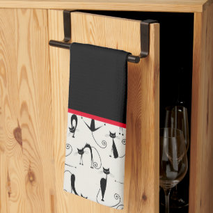 Paño De Cocina Gatos negros Kooky