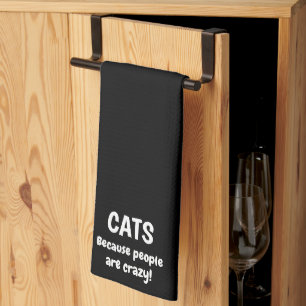 Paño De Cocina Gatos Porque La Gente Está Loca