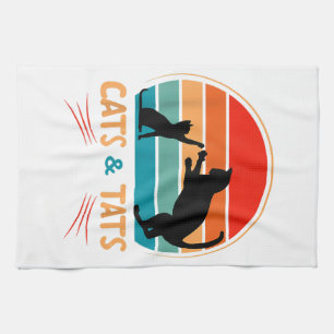 Paño De Cocina Gatos & Tats - Gato 
