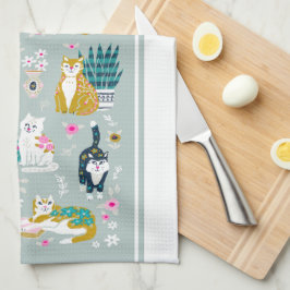Paño De Cocina Gatos y cosas