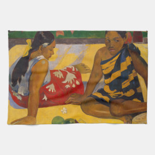 Paño De Cocina Gauguin Polinesia Francesa Tahití Mujeres Pintura