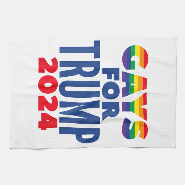 Paño De Cocina Gays para las elecciones de Trump 2024 (Horizontal)