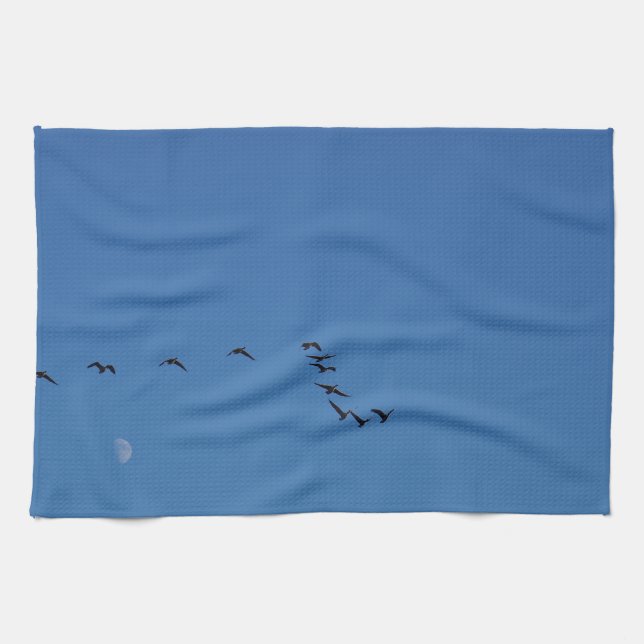 Paño De Cocina Géanos canadienses en vuelo (Horizontal)