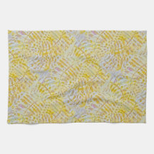 Gelli Printed Golden Leaves