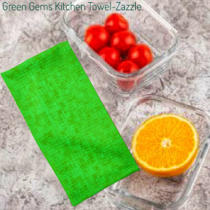 Paño De Cocina Gemas verdes