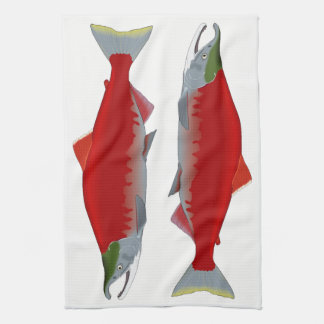 Paño De Cocina Gemelos de color salmón