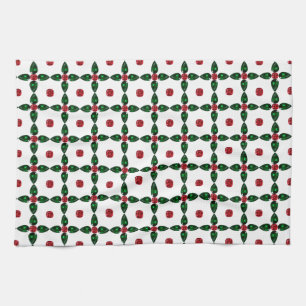 Paño De Cocina Gemstone Art, Purple Green