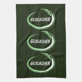 Paño De Cocina Geocacher Salpicadura Verde