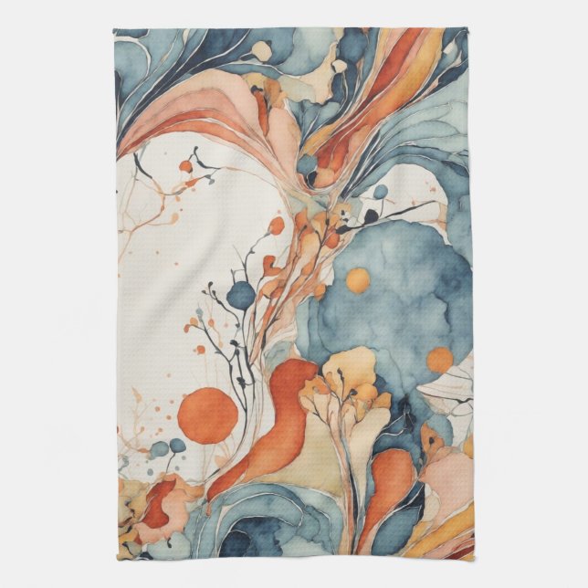 Paño De Cocina Geometría Orgánica Lover V3 (Vertical)