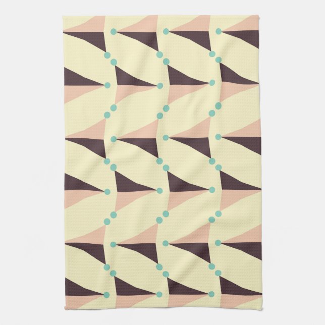 Paño De Cocina Geometric pattern in retro vibe (Vertical)