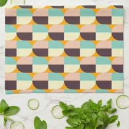 Paño De Cocina Geometric pattern with overlapping half-circles