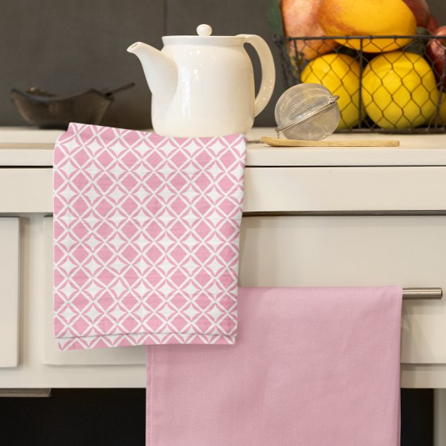 Paño De Cocina Geométrica rosa (Subido por el creador)