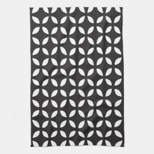 Paño De Cocina Geométrico blanco y negro