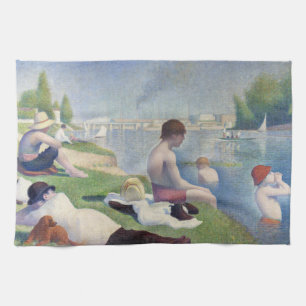 Paño De Cocina Georges Seurat - Bathers en Asnieres