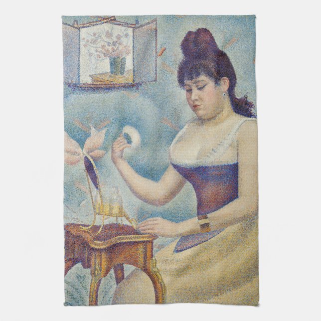 Paño De Cocina Georges Seurat - Joven entregándose (Vertical)