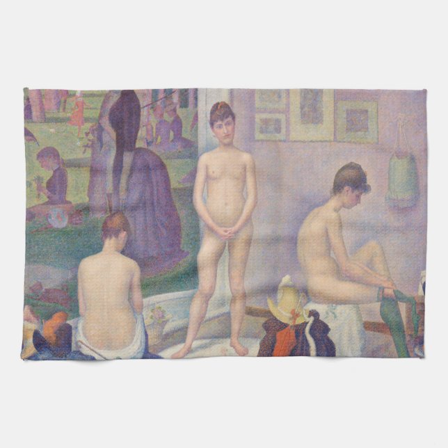 Paño De Cocina Georges Seurat - Los Modelos (Horizontal)