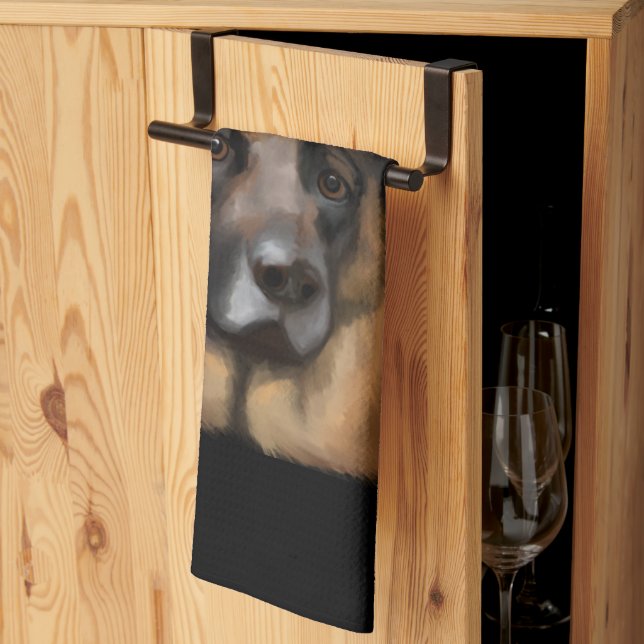 PAÑO DE COCINA GERMAN SHEPHERD (Pliegue de tercios)