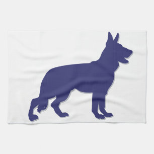Paño De Cocina German Shepherd Silhouette