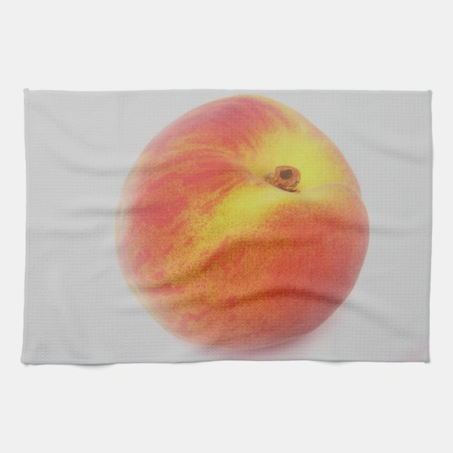 Paño De Cocina Geschirrtuch gelb-oranger Pfirsich (Horizontal)