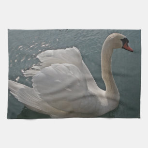 Paño De Cocina Geschirrtuch stolzer Schwan mit Lichtsternchen