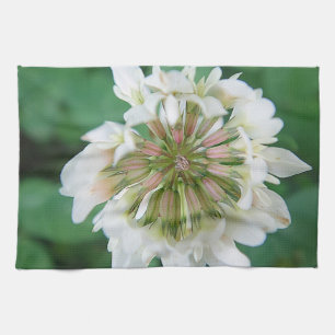 Paño De Cocina Geschirrtuch weiss-rosa Kleeblume