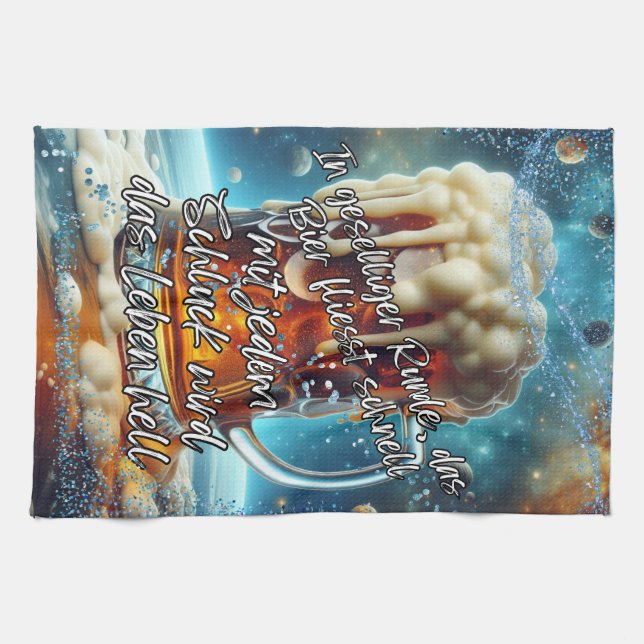 Paño De Cocina Geselliges Bier  (Horizontal)