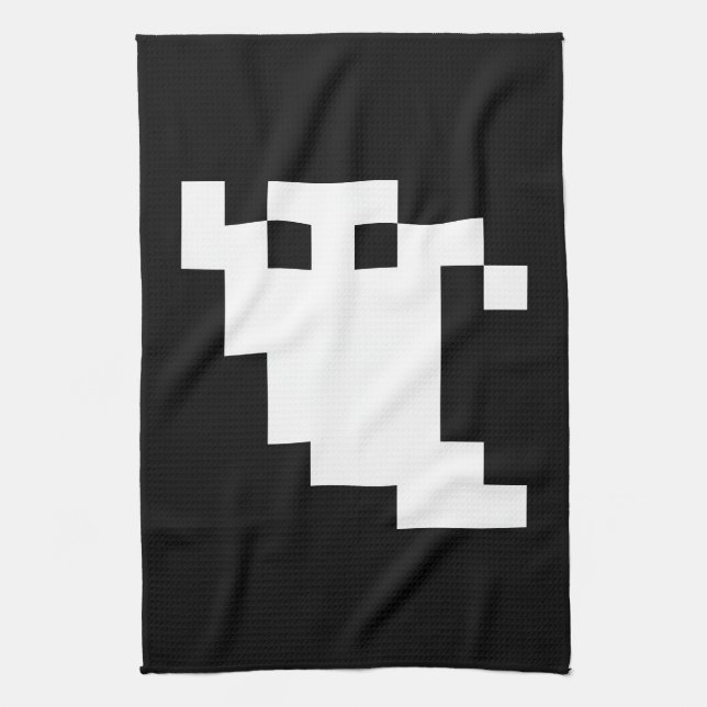 Paño De Cocina Ghost de 8 bits de píxeles (Vertical)