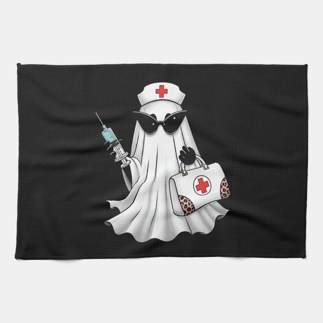 Paño De Cocina Ghost Nurse Halloween (Horizontal)
